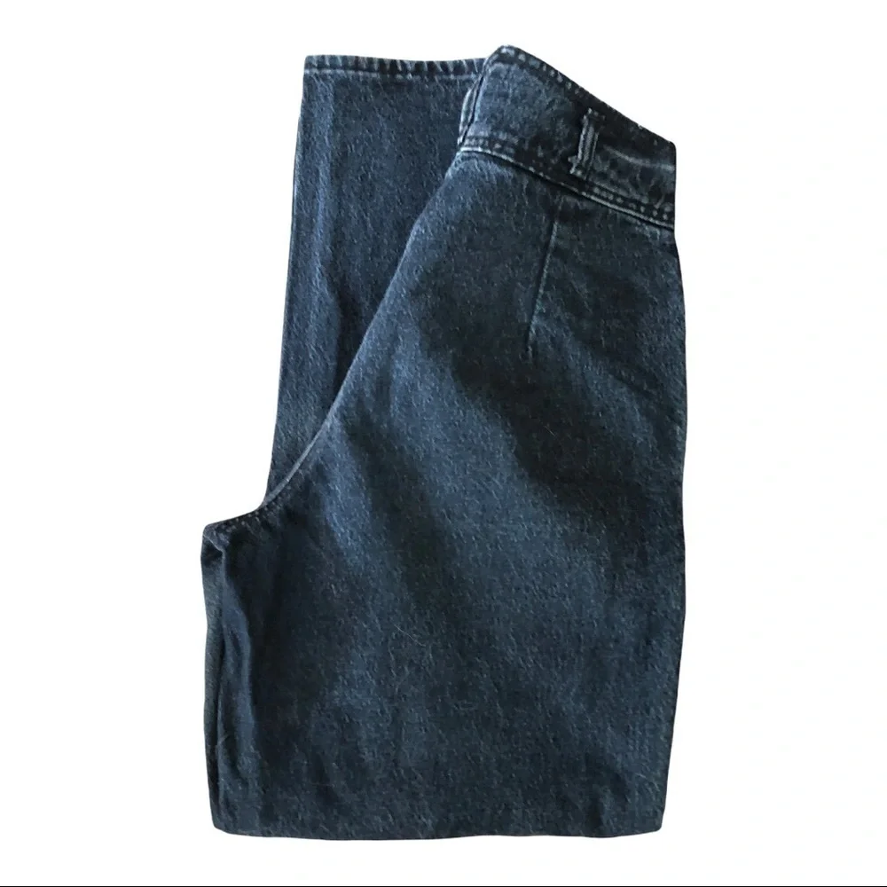 𝅺ZENA‎ vintage high rise dark acid wash jeans 7